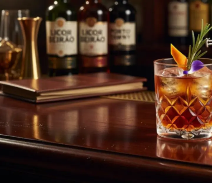 Signature cocktail served in an elegant glass